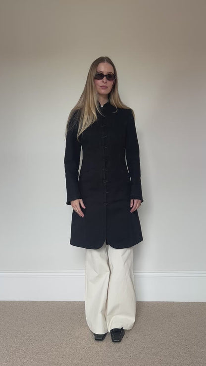 Vintage hook and eye coat