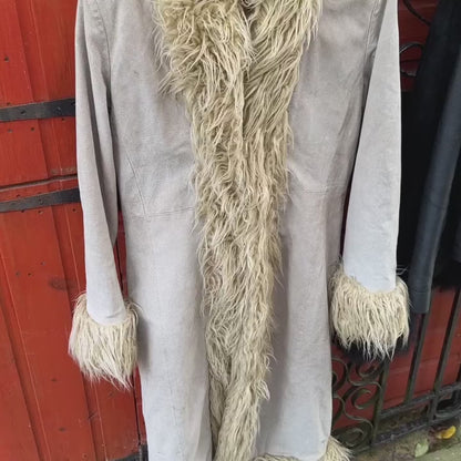 Vintage 00s afghan coat