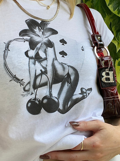 Lady Flower Baby Tee